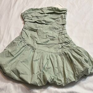 Peppermayo Mint Strapless Dress